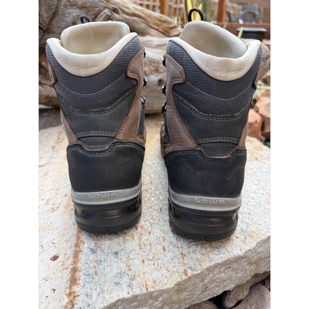 Lowa Catalan LL Mens Hiking Boots Brown Leather Mid Top Made in Germany Size 8 - Picture 5 of 12